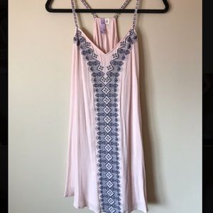 Pink & Navy Flowy Dress